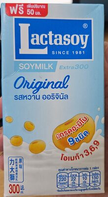 ទឹកសណ្តែក LACTASOY ORIGINAL 300ml (36 ប្រអប់/កេស)