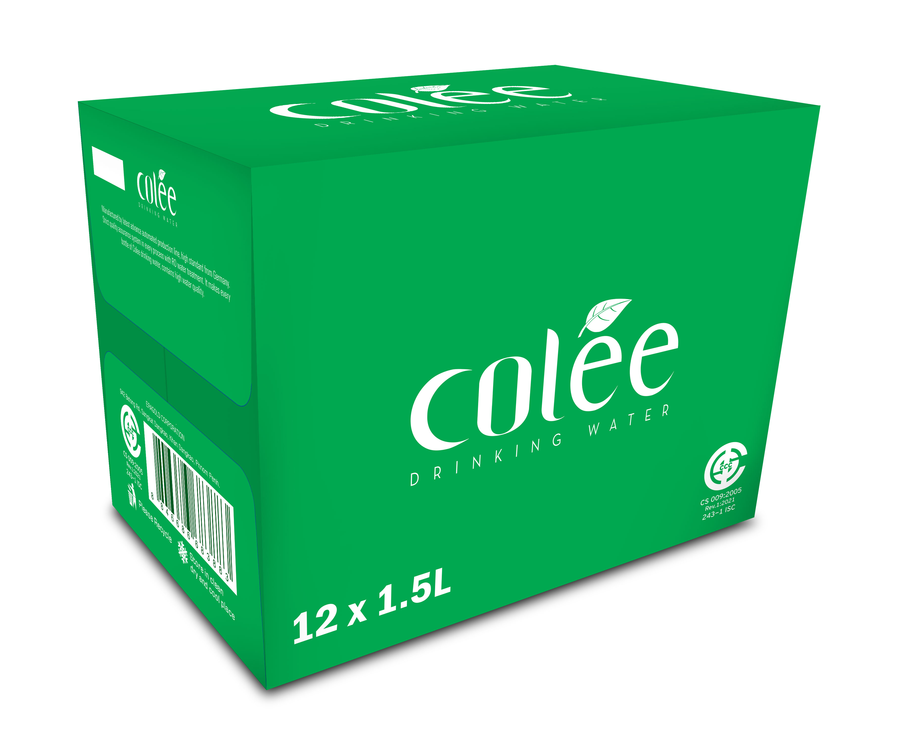 ទឹកពិសាបរិសុទ្ធ Colee 300ML*24