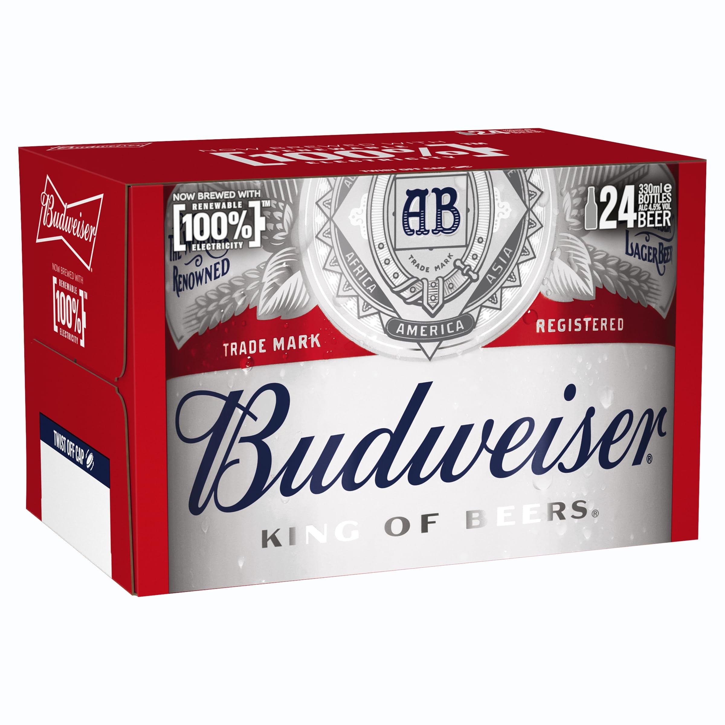 ស្រាបៀរ Budweiser មួយកេស 24ដប