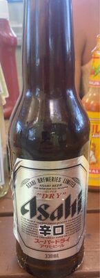 ស្រាបៀរ ASAHI SUPER DRY ដប 330ml (24 ដប/កេស)